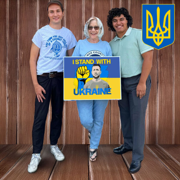 Freedom Ukraine, I Stand With Ukraine Yard Sign