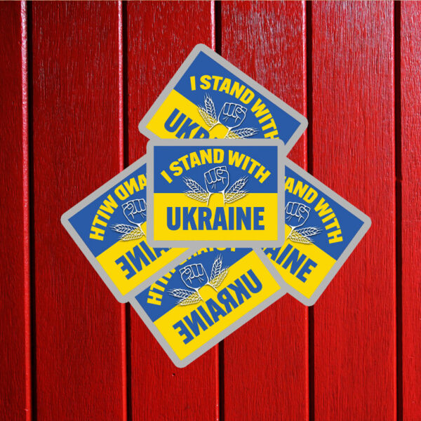 I Stand With The Ukraine Sticker ,Car Magnet