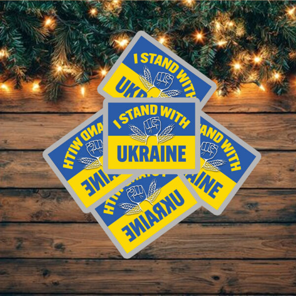 I Stand With The Ukraine Sticker ,Car Magnet