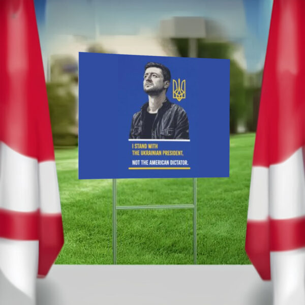 I Stand With The Ukrainian President Pro Zelensky Yard Sign