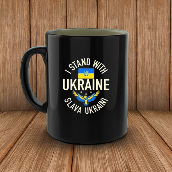 I Stand With The Ukrainian Slava Ukraini Mug