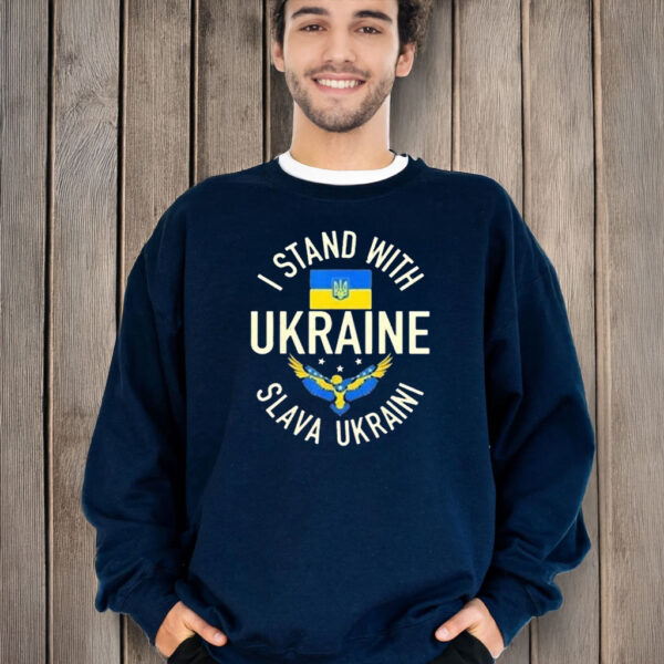 I Stand With The Ukrainian Slava Ukraini T-Shirt