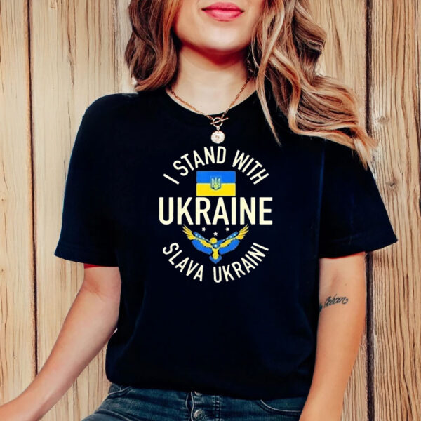 I Stand With The Ukrainian Slava Ukraini T-Shirt