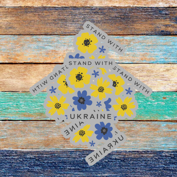 Offcial Stand With Ukraine Sticker ,Car Magnet