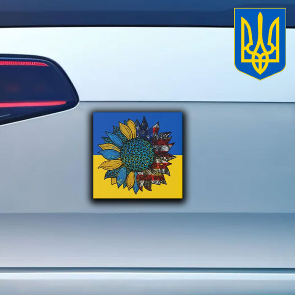 Official Peace For Ukraine Sunflower Sticker