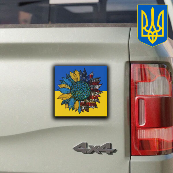 Official Peace For Ukraine Sunflower Sticker