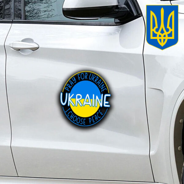 Pray For Ukraine I Choose Peace Ukraine Sticker