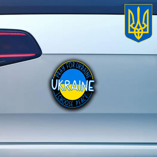 Pray For Ukraine I Choose Peace Ukraine Sticker