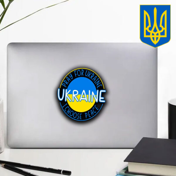 Pray For Ukraine I Choose Peace Ukraine Sticker