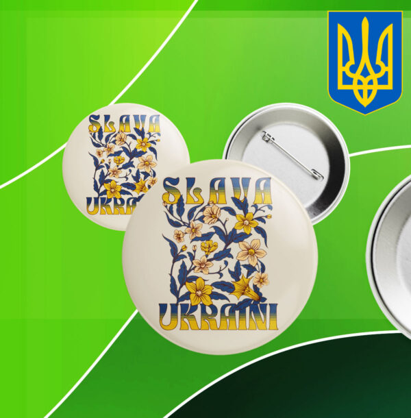 Support Ukraine Canvas, I Stand with Ukraine Button