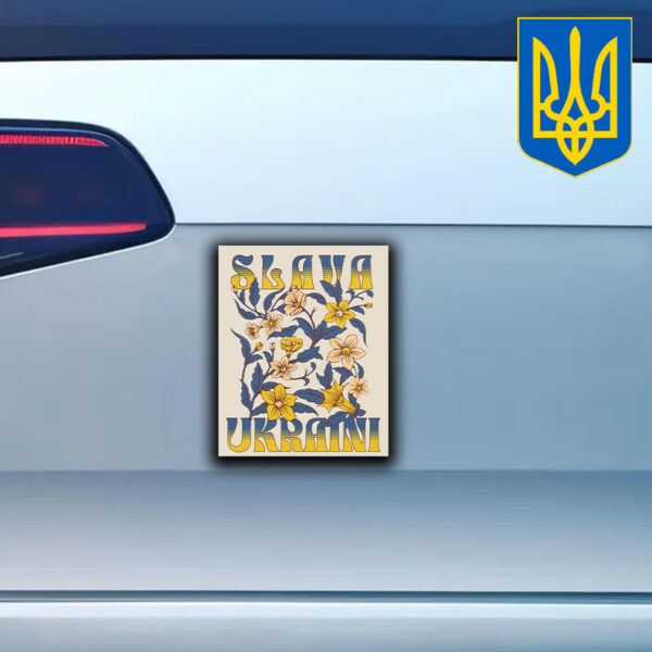 Support Ukraine Canvas, I Stand with Ukraine Sticker