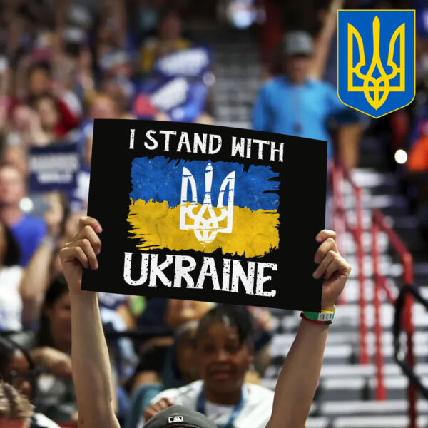 Ukrainian Pride I Stand with Ukraine Yard Sign