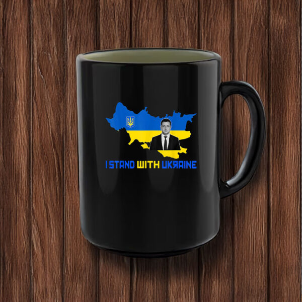 Volodymyr Zelensky Never Give Up I Stand With Ukraine Mug