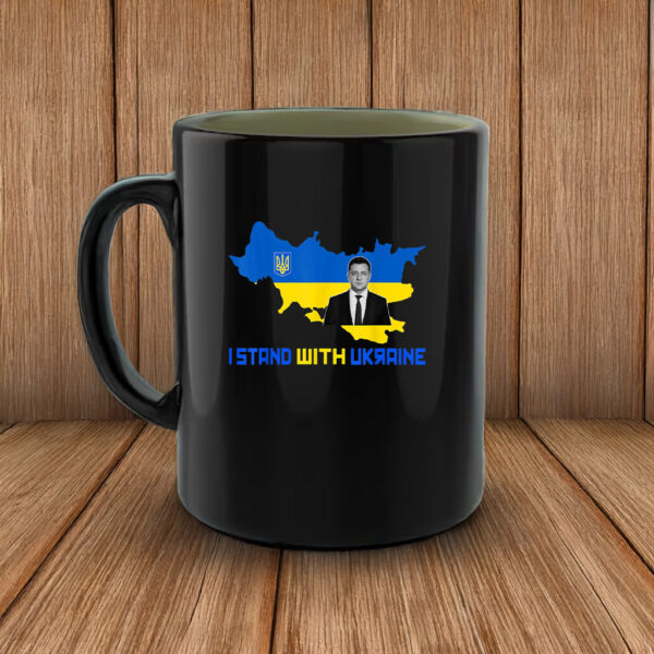 Volodymyr Zelensky Never Give Up I Stand With Ukraine Mug