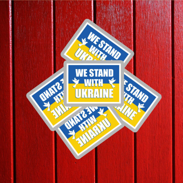 We Stand With Ukraine Sticker