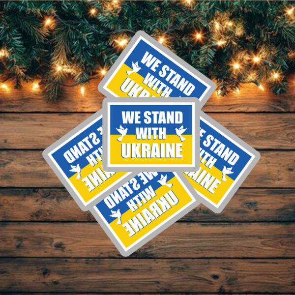 We Stand With Ukraine Sticker