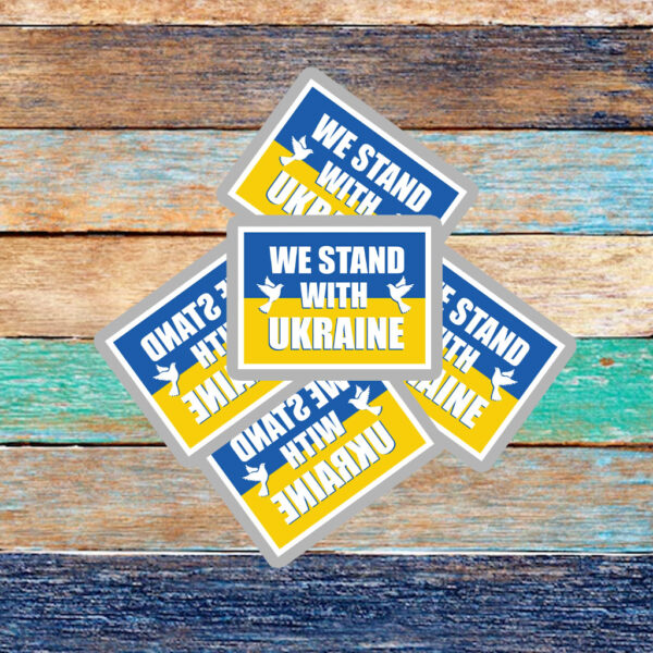 We Stand With Ukraine Sticker